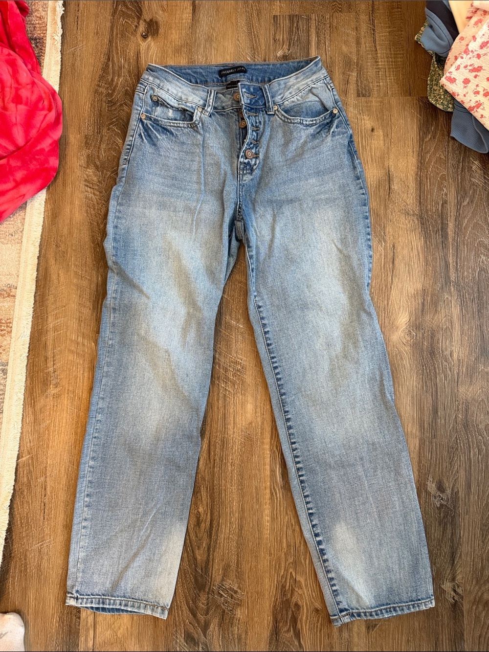 Light Wash Women’s Jeans - Classic High-Rise Button Fly